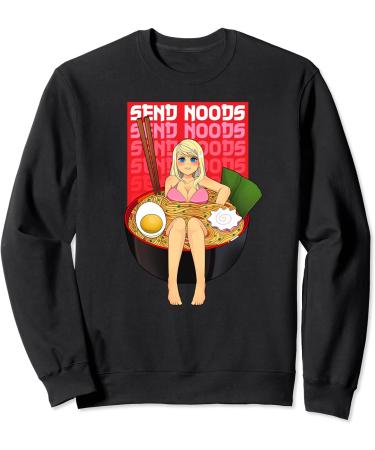 Spicy Ramen Bowl Lewd Noodle Send Noods Kawaii Ecchi Hentai Sweatshirt - Buy Online on GoSupps.com