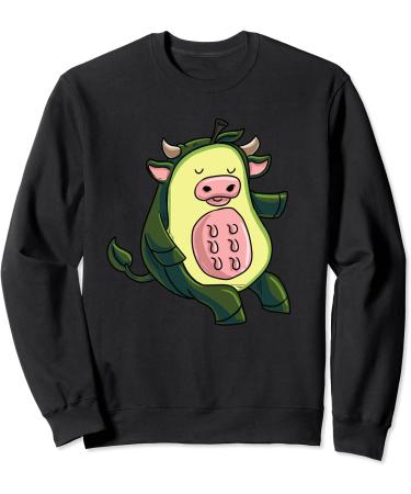 Love avocado and cow avocado halloween costume Sweatshirt