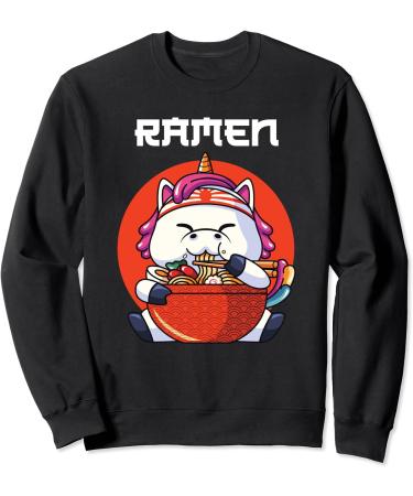 Ramen Noodle Lover Unicorn Anime Sweatshirt