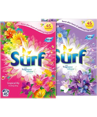 Surf Tropical Lily & Ylang Washing Powder 45 Wash 3.185kg - Water Lily Scent - 1 Count - Buy Online on GoSupps.com