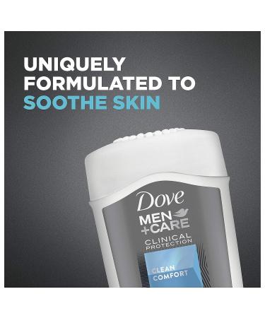 Dove Men + Care Clinical Protection Antiperspirant 72-Hour Sweat And Odor Protection XL Clean Comfort 2.7oz - Pack of 1 - Buy Online on GoSupps.com