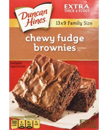 Duncan Hines Chewy Fudge Brownies 18.3oz Family Size