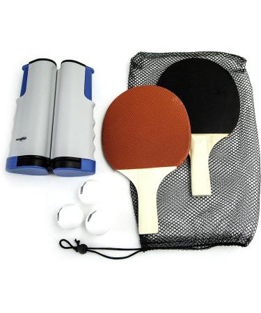 Pro Impact Table Tennis Ping Pong Set - Portable 2 Player Set with Travel Bag & Net for Indoor/Outdoor Fun - Buy Online on GoSupps.com