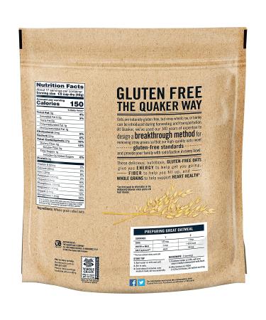 Quaker Gluten Free Old Fashioned Oats 24oz - Non-GMO Project Verified - Buy Online on GoSupps.com