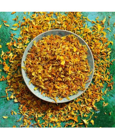 Edible 'Harvest Mix' of Yellow and Orange Marigold Dried Flower Petals - 25g - Food Grade - Culinary - Cake - Bake - Decoration (229) - Buy Online on GoSupps.com