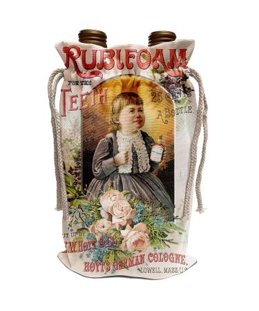 Wine Bag - Rubllfoam fur the Teeth by Hoyts German Cologne Toothpaste BLN Vintage Trade Cards Featuring Children