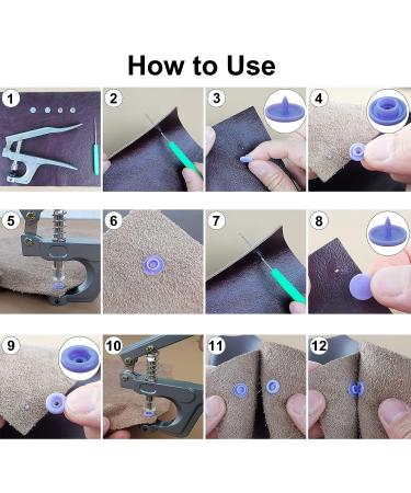 460 Sets TmppDeco Plastic Snaps with Pliers | 24-Colors Snap Fasteners Kit for Sewing, Clothing & Crafting - Buy Online on GoSupps.com
