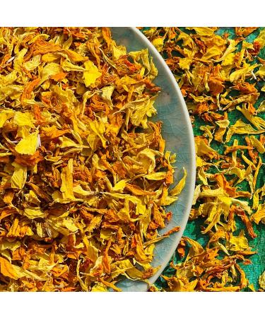 Edible 'Harvest Mix' of Yellow and Orange Marigold Dried Flower Petals - 25g - Food Grade - Culinary - Cake - Bake - Decoration (229) - Buy Online on GoSupps.com