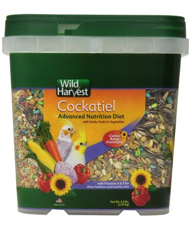 Wild Harvest WH-83541 Wild Harvest Advanced Nutrition Diet for Cockatiels, 4.5-Pound