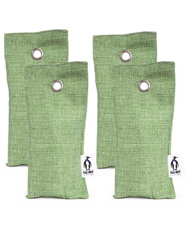 Biped Fresh!Shoe pillows with bamboo activated carbon against an outer smell - natural shoe dryer for unpleasant smelling shoes and sports bags (4x75g) odor neutralizer Z2811 (4 pieces green) 4x green - Buy Online on GoSupps.com
