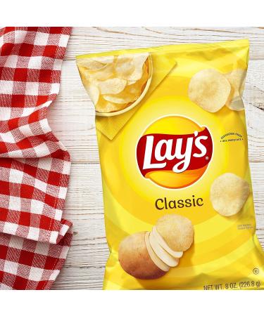 Lay's Classic Potato Chips 8oz (226.8g) - Pack of 1 - Buy Online on GoSupps.com