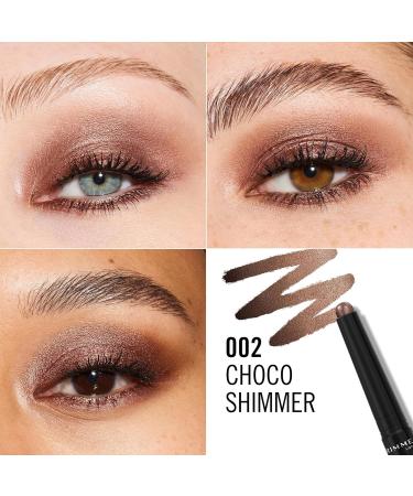 Coty Rimmel London WonderLast 002 Choco Shimmer Eyeshadow Stick Vibrant and Impressive Colors Easy to Apply Comfortable Texture Ultra Creamy Formula Vegan Formula 164g - Buy Online on GoSupps.com