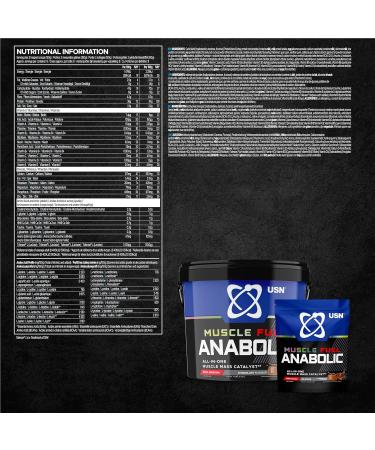 USN Muscle Fuel Anabolic Chocolate Protein Powder Shake 4kg - Muscle Gain Formula - Buy Online on GoSupps.com