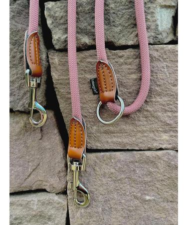 Leitengr n Big Dog Leash - 3M Adjustable with 2 Carabiners | Devon Model | Rosa Palish | Lightweight & Durable - Ideal for Large Dogs - Buy Online on GoSupps.com
