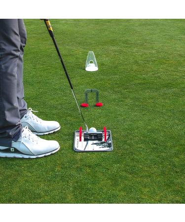 PuttOut Putting Mirror Trainer & Alignment Gate - Red/Gray - Buy Online on GoSupps.com