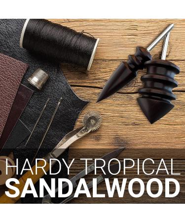 Sandalwood Leather Burnisher Bits 2-Pack for Rotary Tools - Pointed Tip & Multi Grooved Tips for Clean Edges in Leathercraft (Set A) - Buy Online on GoSupps.com