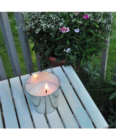 TIKI Brand BiteFighter Citronella Mosquito Repellent Candle - 17 oz Silver Metal Bucket for Outdoor Use | International Shipping Available - Buy Online on GoSupps.com