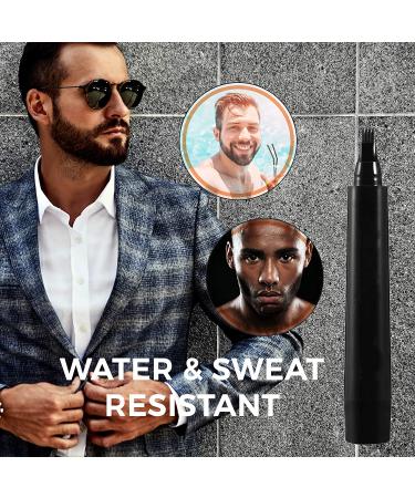 Beard Pencil Filler for Men - Waterproof & Easy to Apply - Micro Fork Tips - Black - Buy Online on GoSupps.com