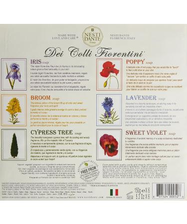 Nesti Dante Dei Colli Fiorentini Set of 6 150g - Luxurious Italian Soap Collection - Buy Online on GoSupps.com