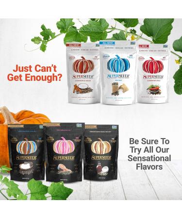 Dark Chocolate & Sea Salt Pumpkin Seeds | Premium Select Line by Superseedz | Vegan, Keto, Whole 30 | 7g Plant Based Protein | Nut & Gluten Free | Made in USA | 4oz x 6 Pack - Buy Online on GoSupps.com