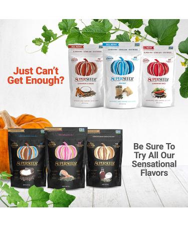 Superseedz Somewhat Spicy Pumpkin Seeds | Whole 30, Paleo, Vegan & Keto Snacks | 8g Protein | Made in USA | Nut & Gluten Free | 5oz (Pack of 6) - Buy Online on GoSupps.com
