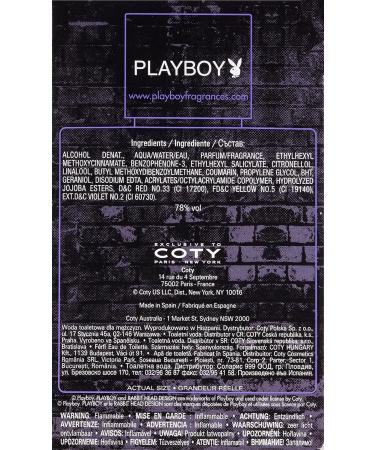 Playboy Fragrances New York Eau De Toilette Spray for Men 1.7 Ounce - Buy Online on GoSupps.com