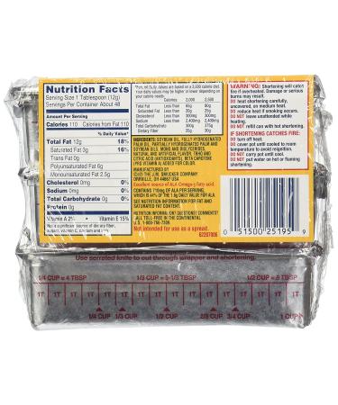 Crisco All-Vegetable Shortening Sticks 20 oz - 3 Pack (1.25 lb), Non-GMO & Trans Fat-Free - Buy Online on GoSupps.com