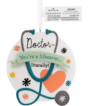 Shop Hallmark Doctor Lifesaver Stethoscope Christmas Ornament - Perfect Holiday Gift for Medical Professionals | International Shipping Available - Buy Online on GoSupps.com