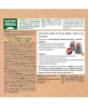 Naturgreen Chia seeds 500g - Buy Online on GoSupps.com