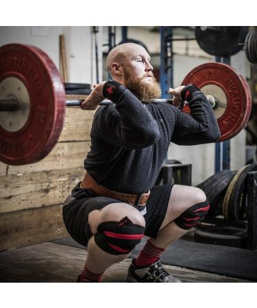 Red Line 78-Inch Knee Wraps for Weightlifting - Black (Pair) - Buy Online on GoSupps.com