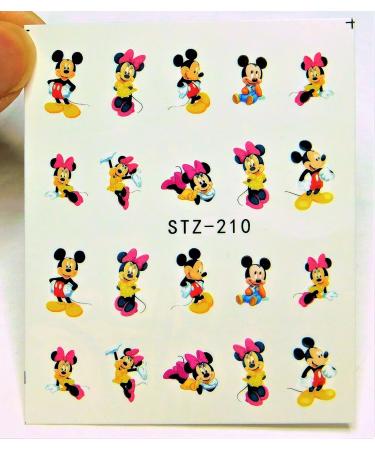 Yellow Dress Minnie Mouse Nail Decal Mickey Mouse Water transfer Disney Nail Art 2018 - Buy Online on GoSupps.com