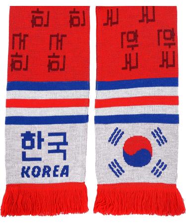 South Korea Soccer Knit Scarf - Official Team Merchandise | Shop Now - Buy Online on GoSupps.com
