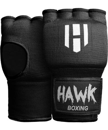 Padded Inner Gloves Training Gel Hand Wraps for Boxing Kickboxing MMA - Black (Pair) - Buy Online on GoSupps.com