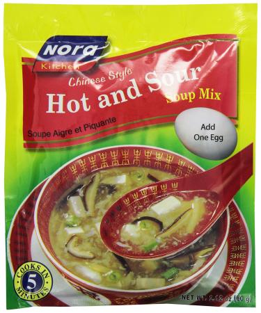 Nora Chinese Style Hot and Sour Soup Mix, 2.12-Ounce (Pack of 6)