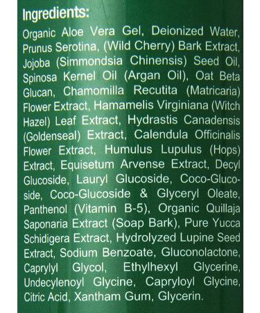 Real Aloe Vera Shampoo with Argan Oil & Oat Beta Glucan - 16 fl oz Hydrating Formula - Buy Online on GoSupps.com