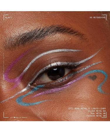 NYX Epic Wear Teal Metal Metallic Liquid Liner - Waterproof & Long-Lasting - Buy Online on GoSupps.com