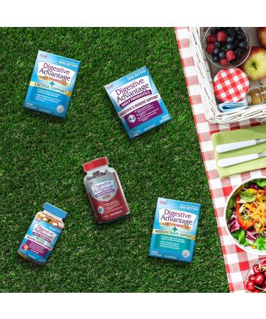 Digestive Advantage Daily Probiotic Gummy for Kids Multi Natural Fruit Flavours 80.0 Count natural fruit flavours 80 Count (Pack of 1) - Buy Online on GoSupps.com