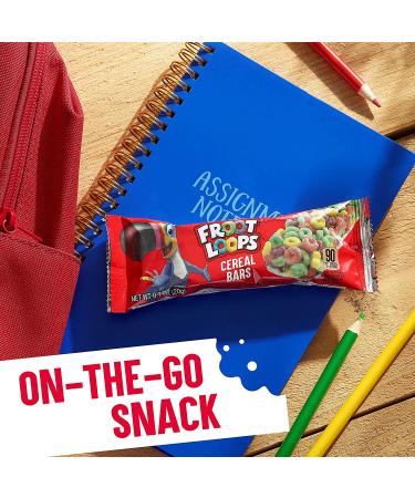 Kellogg's Froot Loops Cereal Bars  Original  On The Go Snack Food  33.6oz Case (8 Count) - Buy Online on GoSupps.com