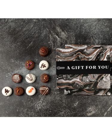 Vegan Gluten Free Chocolate Covered Cookies Gift Basket | Handcrafted Gourmet Treats for Holidays | Perfect for Hostess and Corporate Gifts | 12 Count | Kosher Certified | Black Marble Design - Buy Online on GoSupps.com