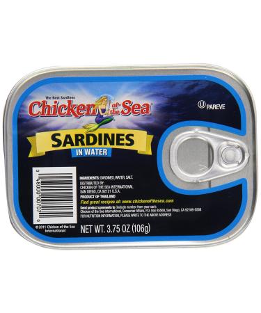 Chicken of the Sea Sardines in water, 3.75 oz