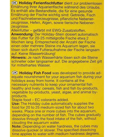 JBL Holiday 40310 - Complete Food Block for All Aquarium Fish | International Shipping Available - Buy Online on GoSupps.com