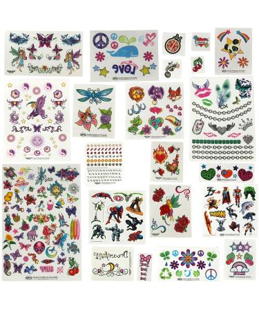 Savvi Mega Value Temporary Tattoo Kit - 625 Fake Tattoos for Toddlers and Girls and Boys of All Ages