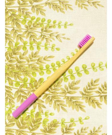 Eco-Friendly Plastic-Free Bamboo Toothbrushes 4-Pack | Sustainable Oral Care - Buy Online on GoSupps.com