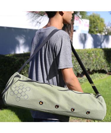 Peace Yoga Air Vent Yoga Mat Bag - Green Circles | Convenient & Stylish Storage - Buy Online on GoSupps.com