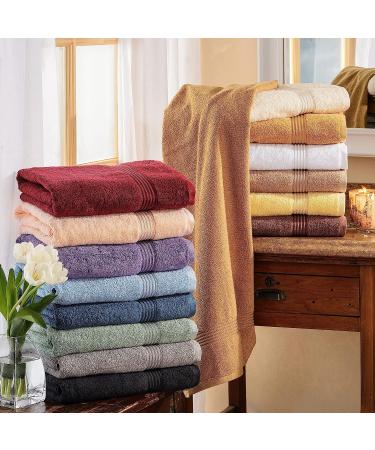 Superior Premium Egyptian Cotton 6-Piece Bath Towel Set - Luxurious Gold Towels - Buy Online on GoSupps.com