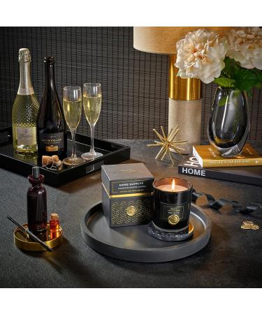 Tranquility Large Oud Candle Organic/Vegan Scented Soy Wax - 280g/60hrs | Oud Fine Roses Bamboo Eucalyptus | Home Gift for Women & Men - Buy Online on GoSupps.com