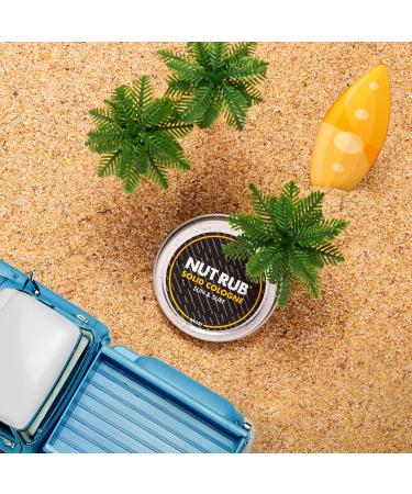 Ballsy Body & Groin Rub Cologne for Everywhere with Beeswax Coconut and Sunflower Seed Oil Sun and Surf .85 oz - Buy Online on GoSupps.com