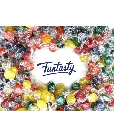 Funtasty Sugar Free Fruit Buttons Hard Candy | Assorted Flavors | Individually Wrapped | 1lb Bulk Pack - Buy Online on GoSupps.com