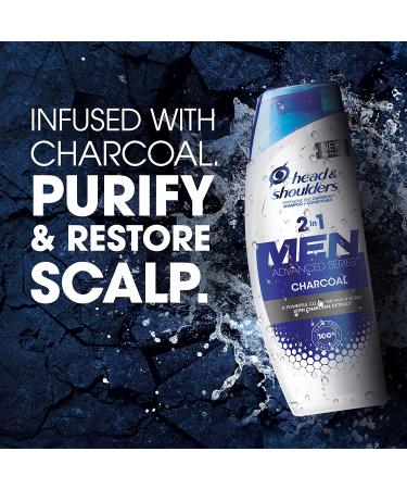 Head and Shoulders Men's 2-in-1 Charcoal Anti-Dandruff Shampoo & Conditioner Twin Pack - 12.8 fl oz Each - Buy Online on GoSupps.com