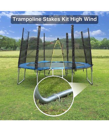 Heavy Duty Trampoline Wind Stakes - Safety Ground Anchor 8pcs - Buy Online on GoSupps.com